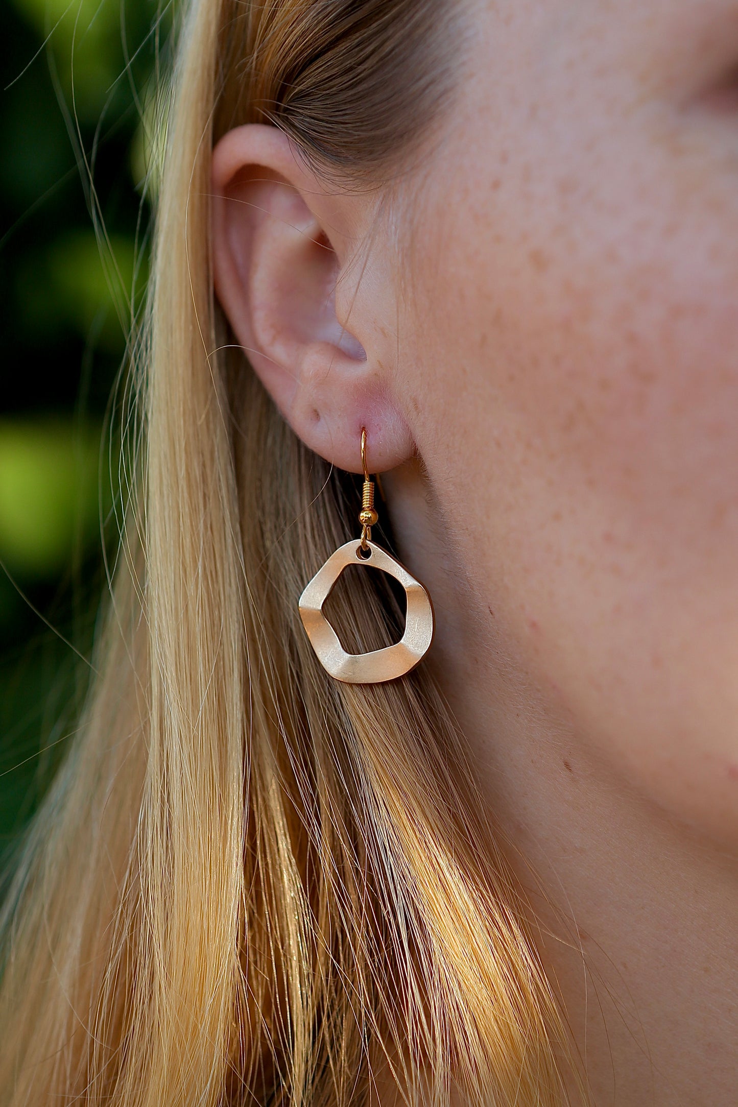 metal hoop earrings