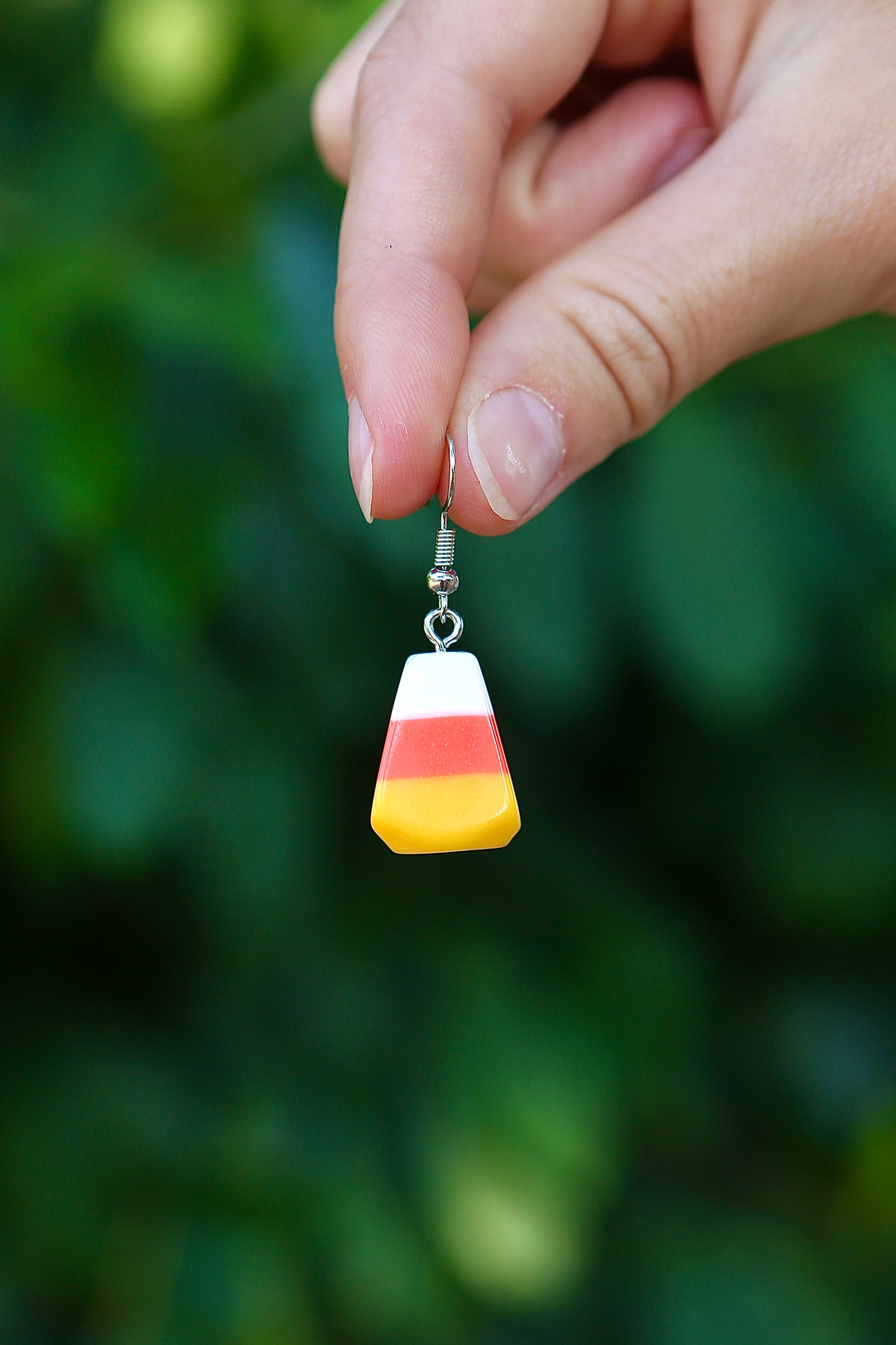 candy corn earrings