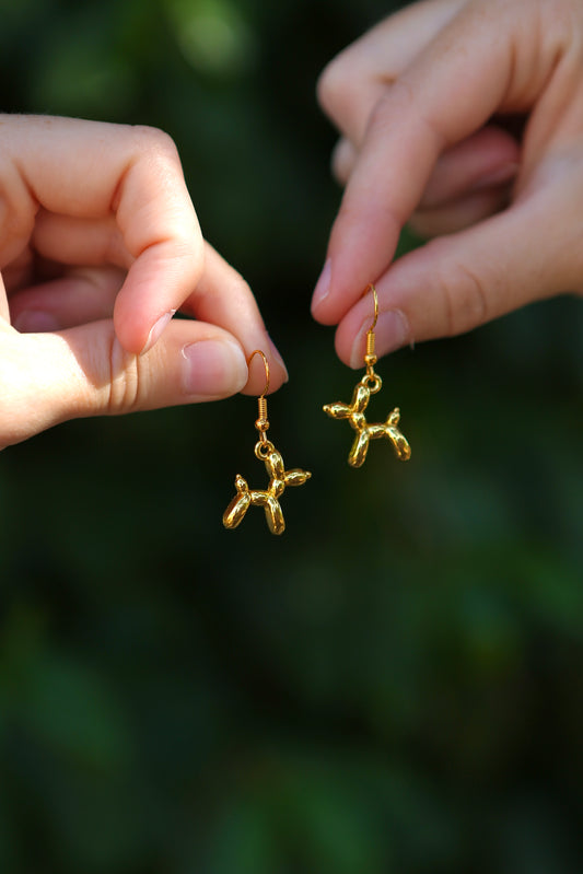 balloon animal earrings