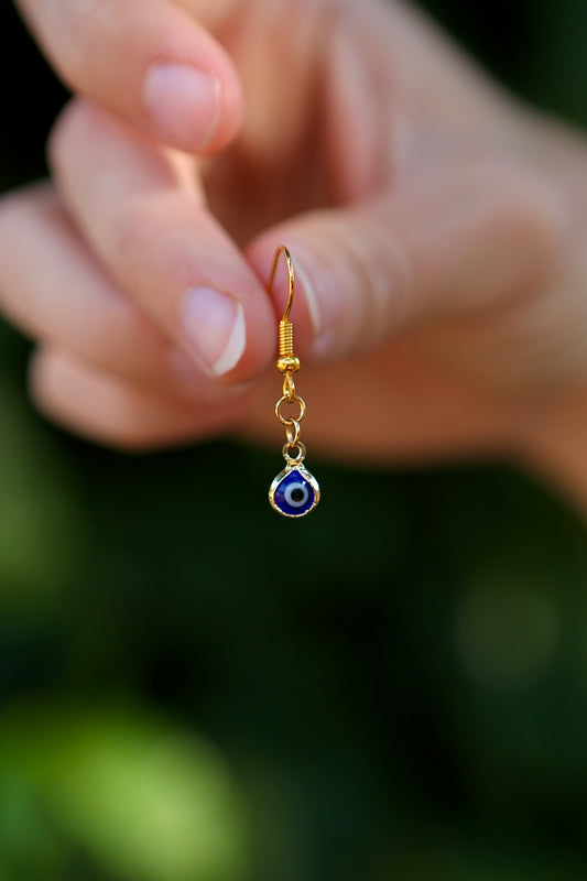 blue eye earrings