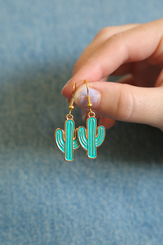 cactus earrings