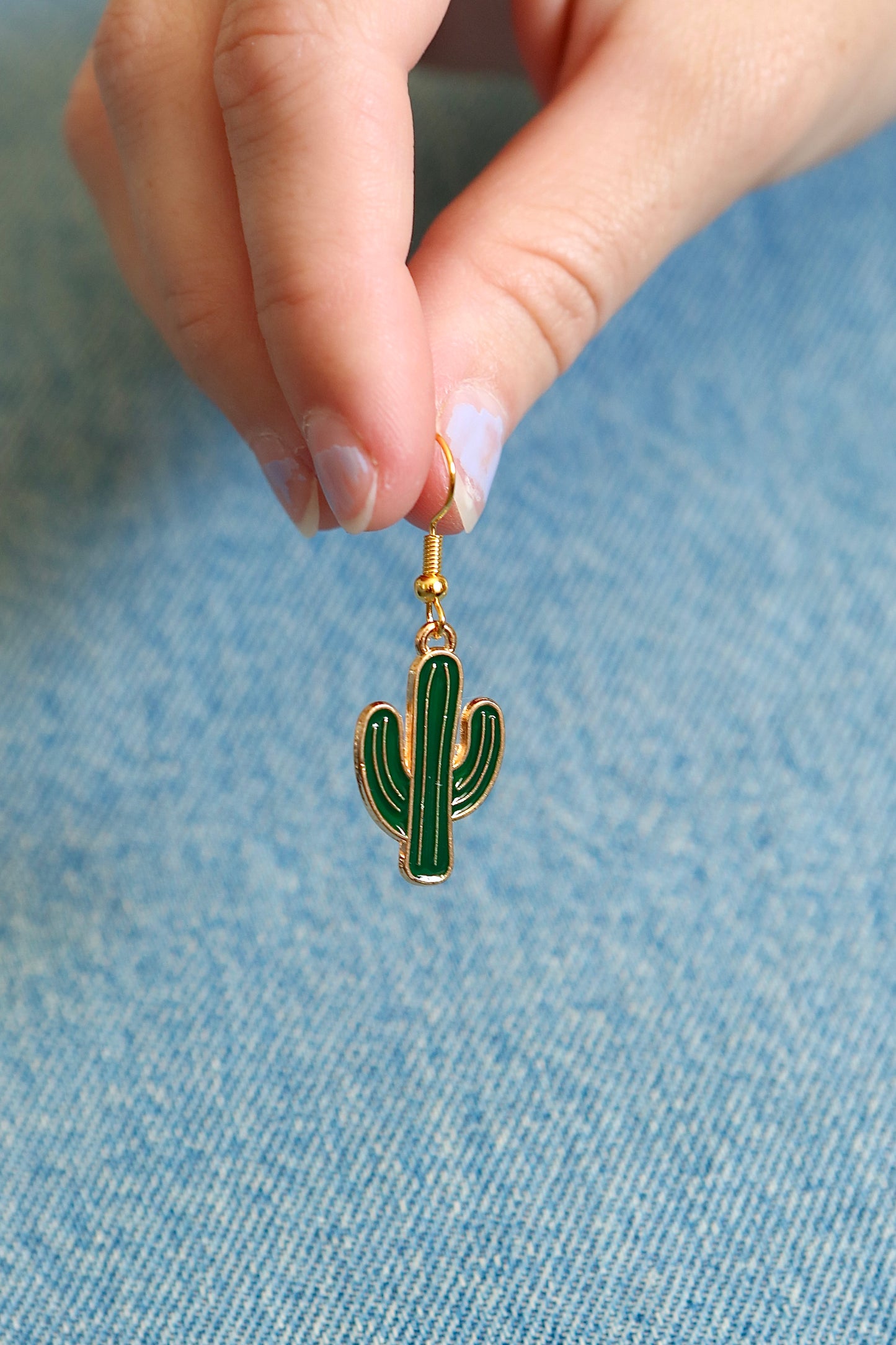 cactus earrings