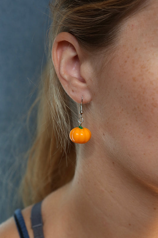 pumpkin earrings