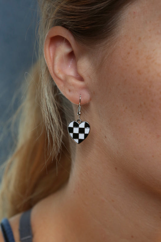 checkered hearts